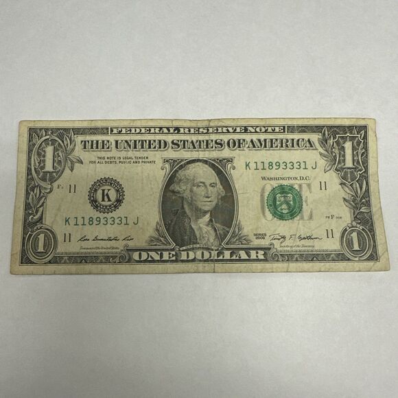 Fancy Serial Number One 1 Dollar Bill: 1 Triple & 1 Pair Tog, 2 Triples, Prime + - Picture 1 of 7